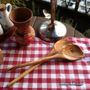 2 spoons out of olivewood