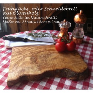 Brotzeitbrett Set aus 2 Bretter im Naturschnitt