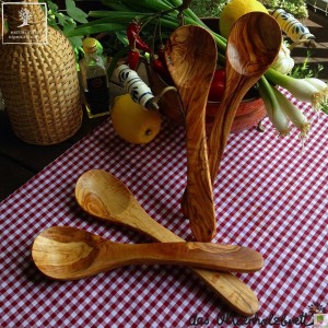 spoon set 4pcs , olivewood