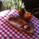 Bowl, olive wood, kidney form 