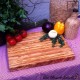 Large chopping board of olive wood