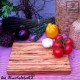 Large chopping board of olive wood