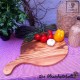 piatto in legno d'oliva, piatto di legno