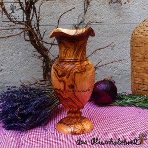 wooden vase