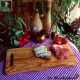Carving board, natural cut with handle