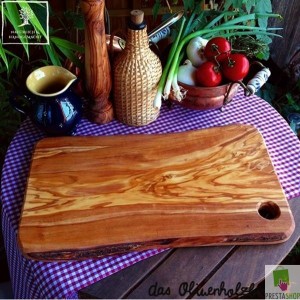 tagliere in legno di ulivo serie "Rustic Nature"