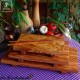 Colazione vassoio in legno di ulivo, rettangolare