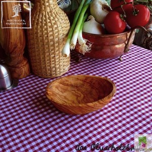 Small olive wood bowl rectangular