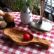 Bowl, olive wood, kidney form 