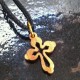 necklace necklet out of olive wood