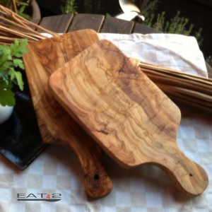 2 x herb cutting boards with a handle
