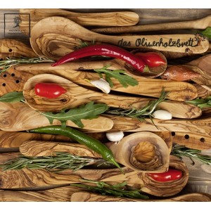Olive wood cutting board serie "Modern Life"